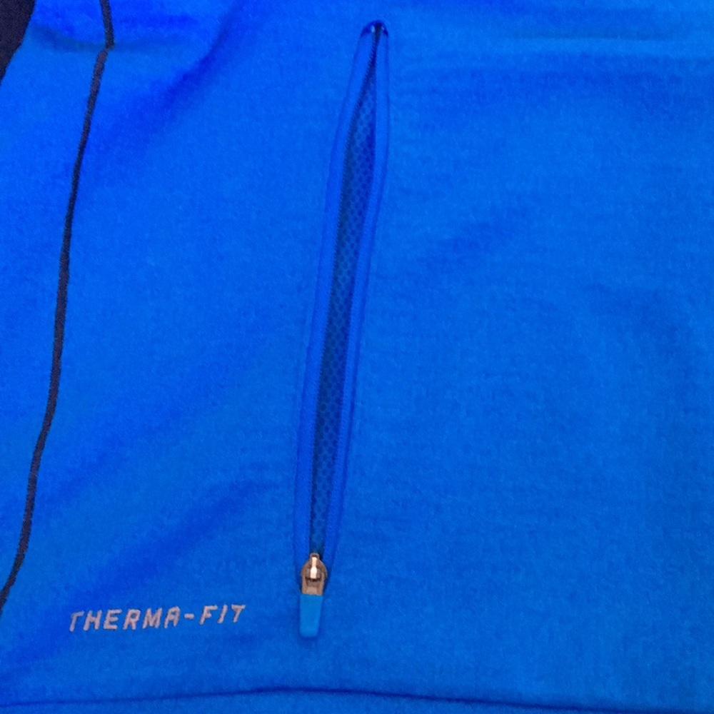 MENS XL NIKE FULL ZIP BLUE AND NAVY JACKET - Picture 2 of 6
